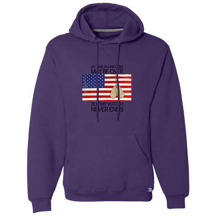 #1- My Time in Uniform May Be Over but My Watch Never Ends-T-Shirt Hoodie