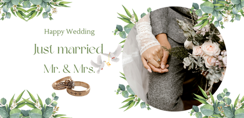 #1-MUG MR. & MRS. JUST MARRIED 11 oz