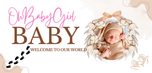 #1-MUG OH BABY GIRL WELCOME TO OUR WORLD 11oz