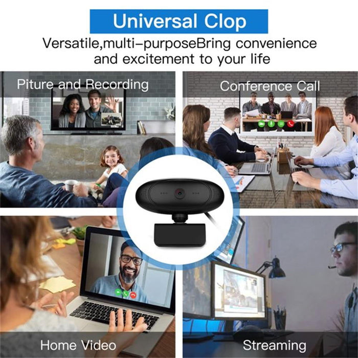 1080P Full HD USB Webcam for PC Desktop & Laptop Web Camera with Microphone
