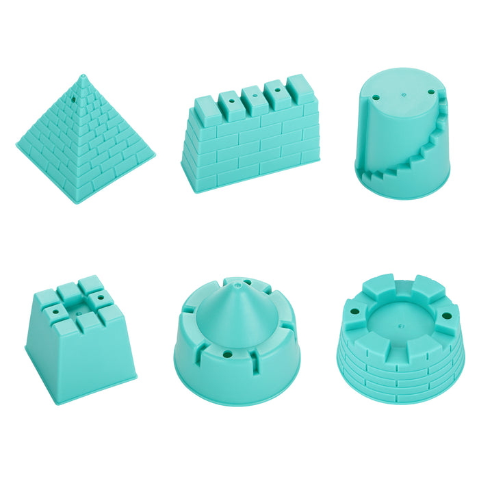 10pcs/set Kids Beach Toys Set Sand Shovels Mini Castle Shower Bucket Rake Mold