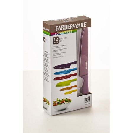 12 Piece Resin Stick Resistant Knife Set - EK CHIC HOME