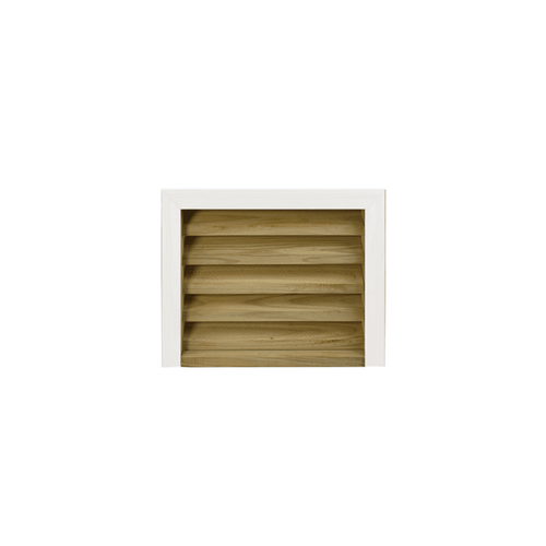 12 X 12 Standard, Square Back PVC Brick Mold Wood Vent - Shed Windows and More, Inc.