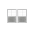 12" x 18" Window with Tempered Glass Bundle White Front