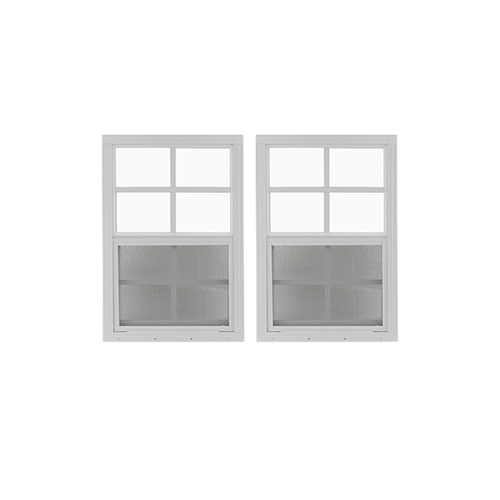 12" x 18" Window with Tempered Glass Bundle White Front