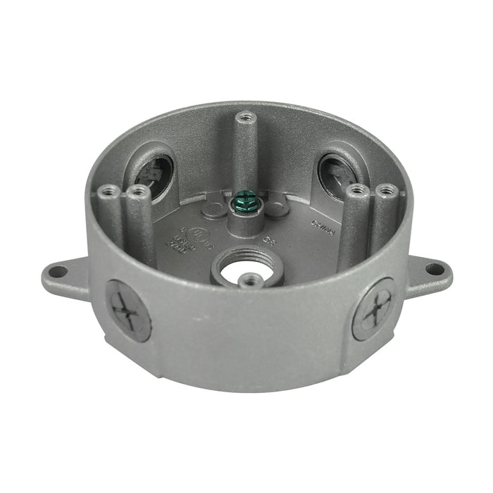 1/2DVXJ/C | RAB Design Ceiling Weatherproof Outlet Box, 1/2" Hub