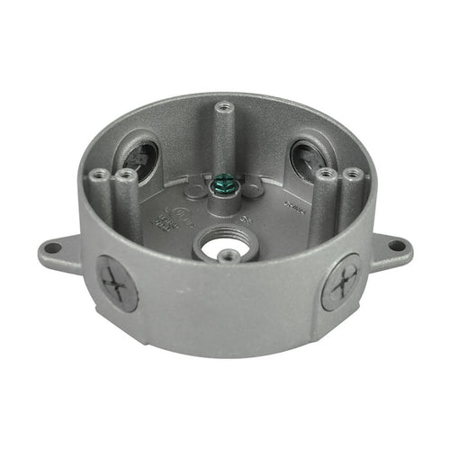 1/2DVXJ/C | RAB Design Ceiling Weatherproof Outlet Box, 1/2" Hub