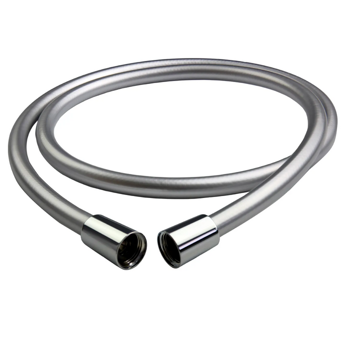 1.5m Anti-Twist Smooth Shower Hose Silver/ Black