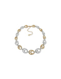 Anne Klein Two Tone 16In Open Ttn Linked Necklace-Ttn/Cry