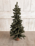 18” Pine Tree with Wood Base