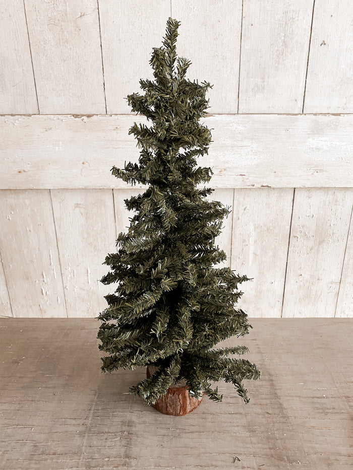 18” Pine Tree with Wood Base
