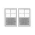 18" x 23" Window with Tempered Glass Bundle White Flush