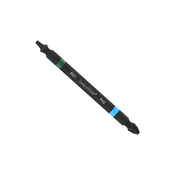 #2 Blue Phillips and #1 Green Robertson Square Double-Ended Impact Bit