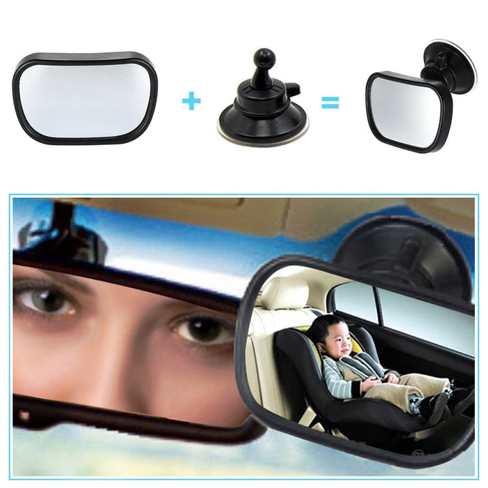 2-in-1 Adjustable Baby Rear View & Safety Car Mirror