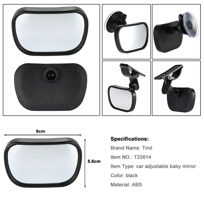 2-in-1 Adjustable Baby Rear View & Safety Car Mirror