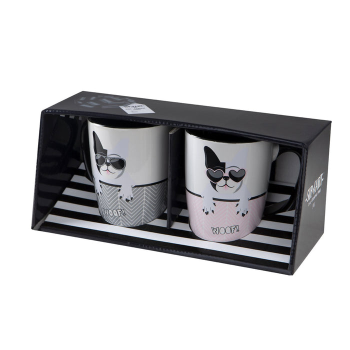 2PC Ceramic Coffee Mugs | Pet - 15oz - ASST