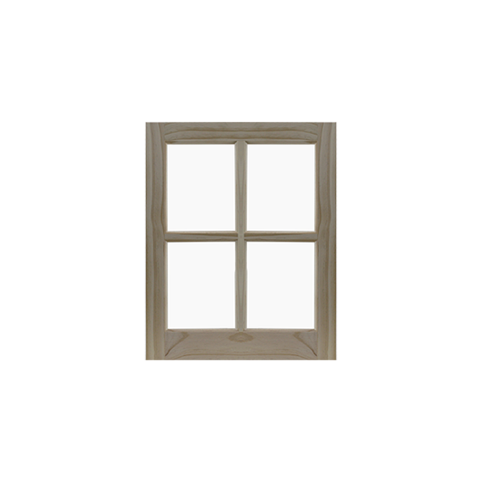 20" x 25" Barn Sash Window with Standard Glass Wood