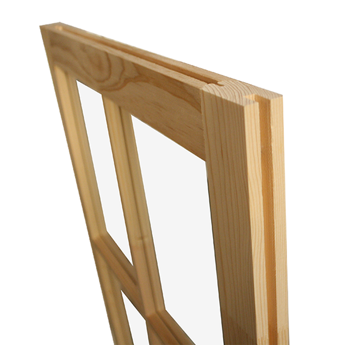 20" x 25" Barn Sash Window with Standard Glass Wood Side