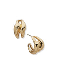 Anne Klein Gold Tone 20mm Twisted Hoop Earrings in Gold