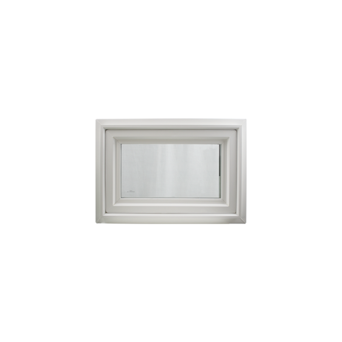 24" x 16" Crank Out Double Pane Windows Tempered Glass Low-E Clear White Front