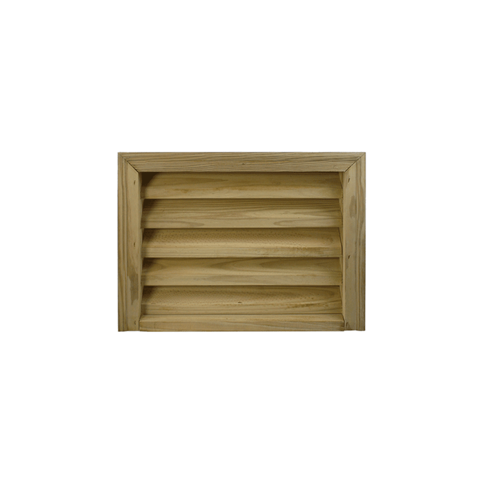 24 X 18 Standard, Square Back Brick Mold Wood Vent - Shed Windows and More, Inc.