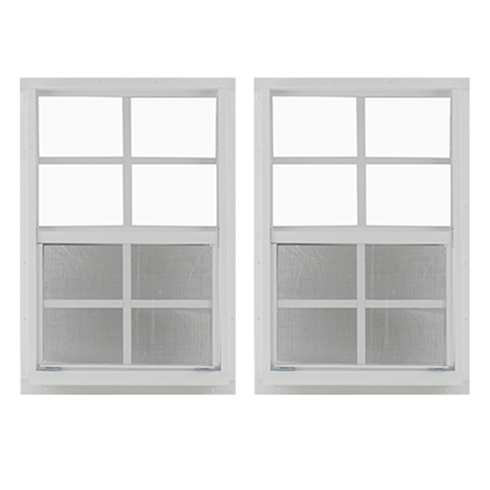 24" x 36" Window with Tempered Glass Bundle White Back