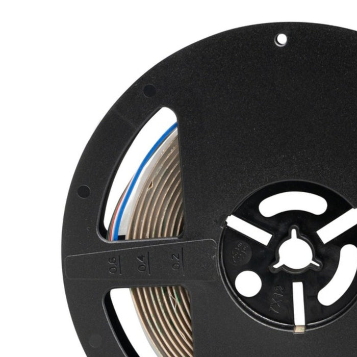 24V RGBW COB LED Tape Light | RGB+White Dot-Free Flexible Strip, 10mm