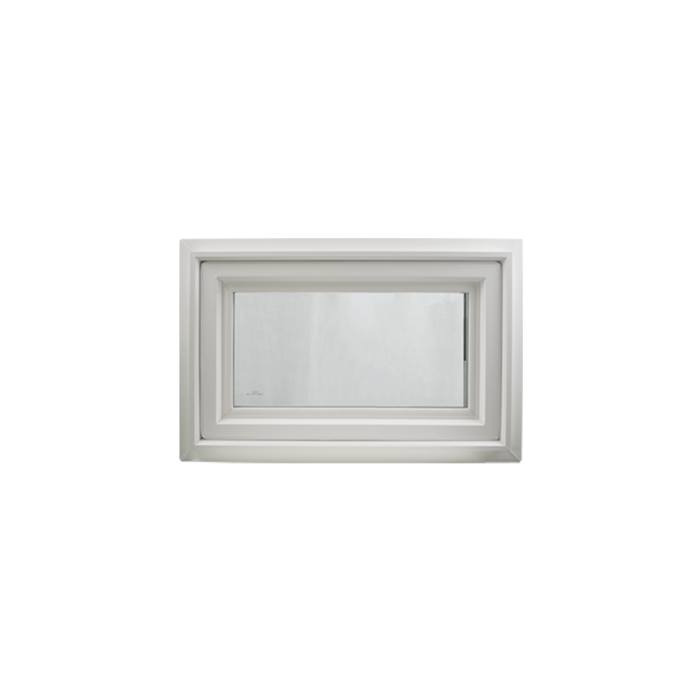30" x 16" Crank Out Double Pane Windows Tempered Glass Low-E Clear White Front