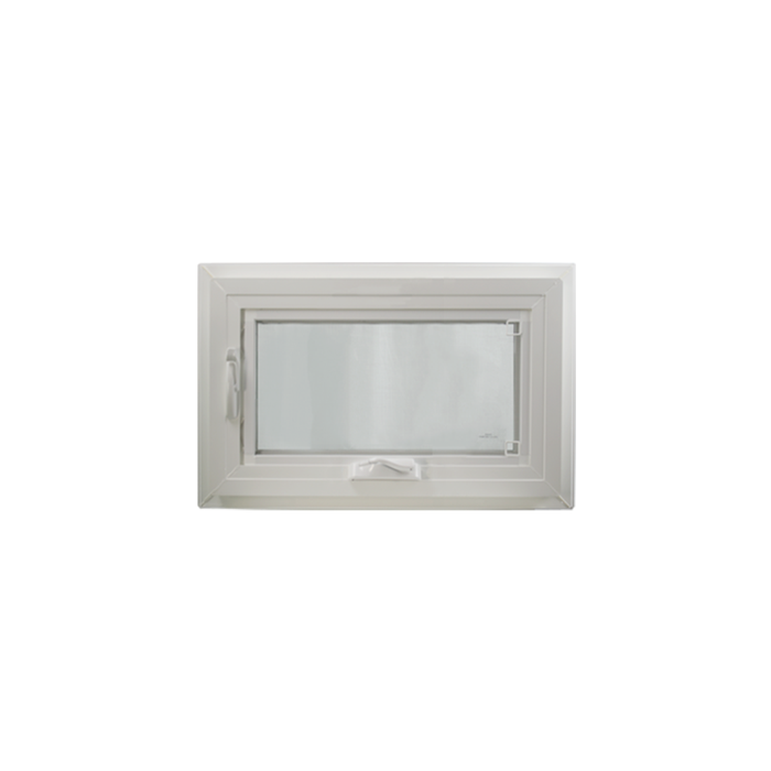 30" x 16" Crank Out Double Pane Windows Tempered Glass Low-E Clear White Back