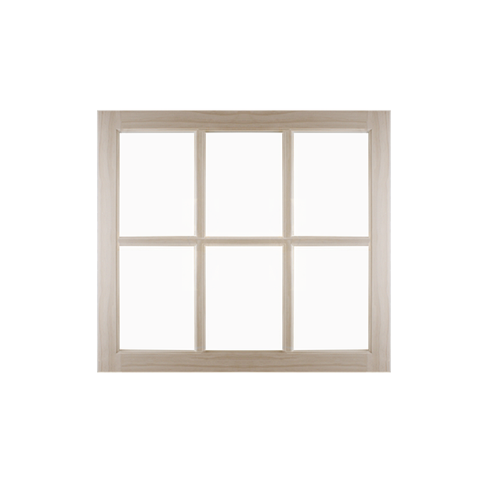 31" x 29" Barn Sash Window with Standard Glass Wood