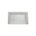 36" x 16" Crank Out Double Pane Windows Tempered Glass Low-E Clear White Front