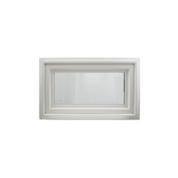 36" x 16" Crank Out Double Pane Windows Tempered Glass Low-E Clear White Front