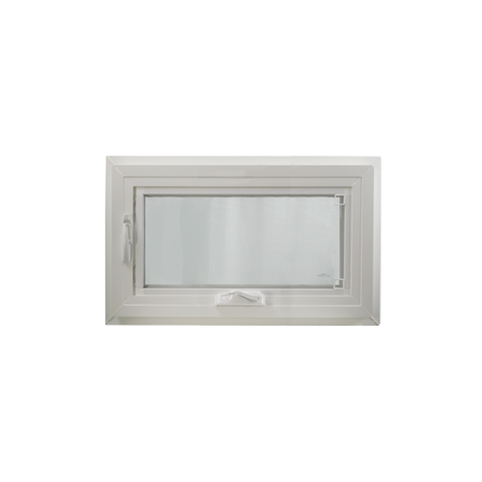 36" x 16" Crank Out Double Pane Windows Tempered Glass Low-E Clear White Back