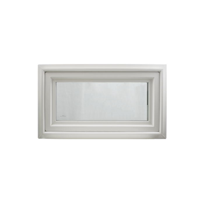 42" x 16" Crank Out Double Pane Windows Tempered Glass Low-E Clear White Front