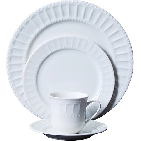 46-Piece Dinnerware and Serveware Set, Service for 6 - EK CHIC HOME