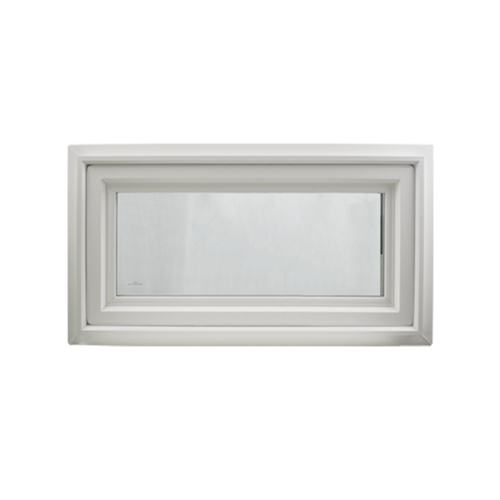 48" x 16" Crank Out Double Pane Windows Tempered Glass Low-E Clear White Front