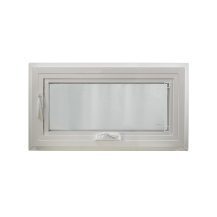 48" x 16" Crank Out Double Pane Windows Tempered Glass Low-E Clear White Back
