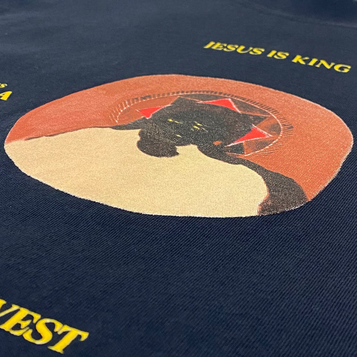 Jesus Is King 2019 Vinyl Portrait Tee In Navy