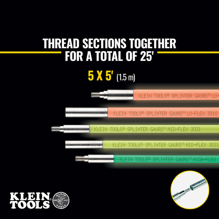 50254 | Klein Multi-Flex Glow Rod Set 25ft Wire Fishing Kit