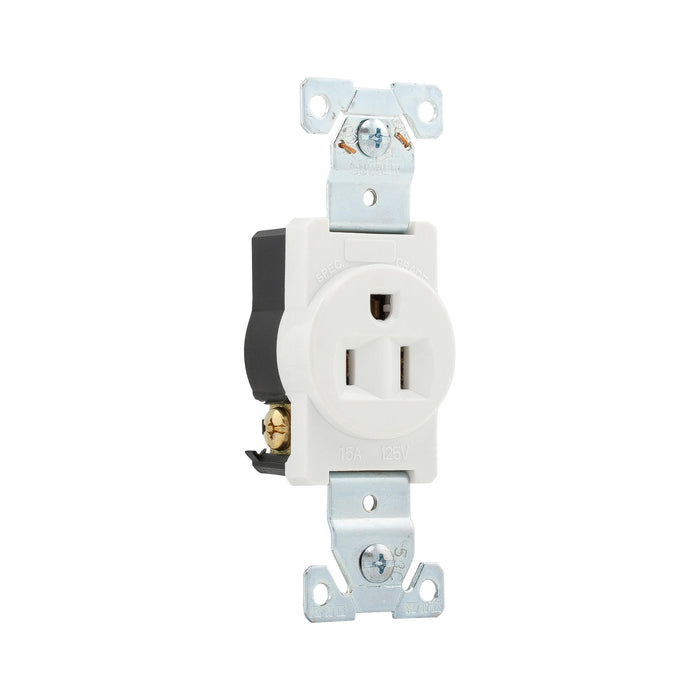 5261W - Eaton Single Straight Blade Receptacle, 125V, 15A