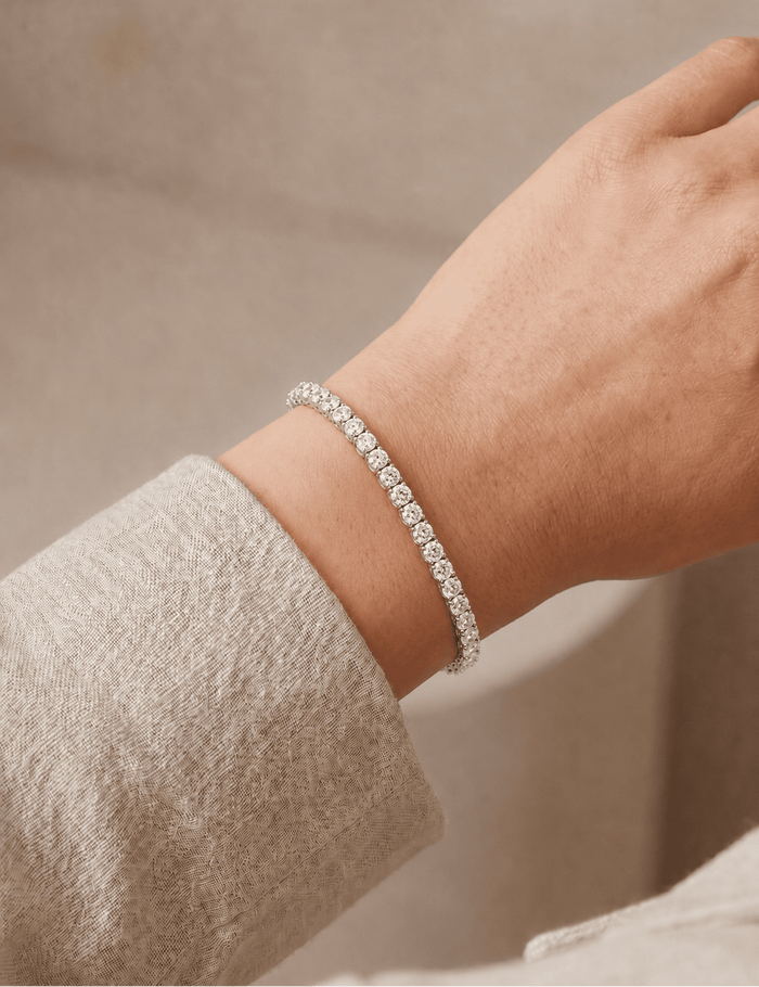 Anne Klein 5mm Tennis Bracelet - Silver