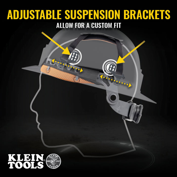 60100 | Klein Tools Non‑Vented Cap Style Hard Hat, Class E Protection