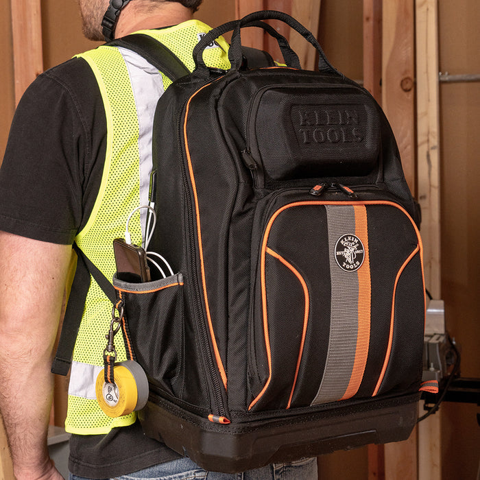 62800BP | Klein Tools Tradesman Pro™ XL Tool Bag Backpack, 40 Pockets