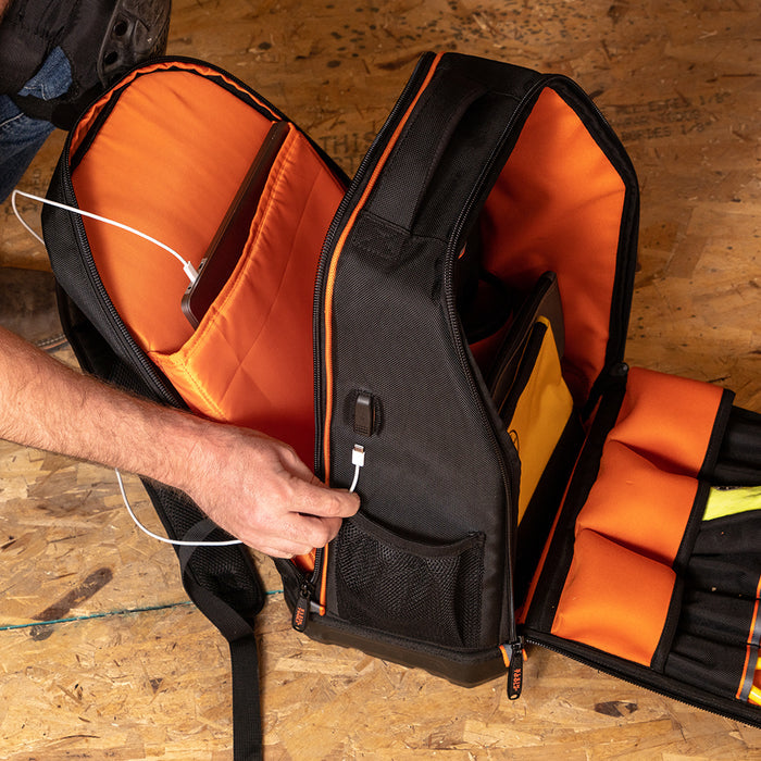62805BPTECH | Klein Tools Tradesman Pro™ XL Tech Tool Bag Backpack, 28 Pockets