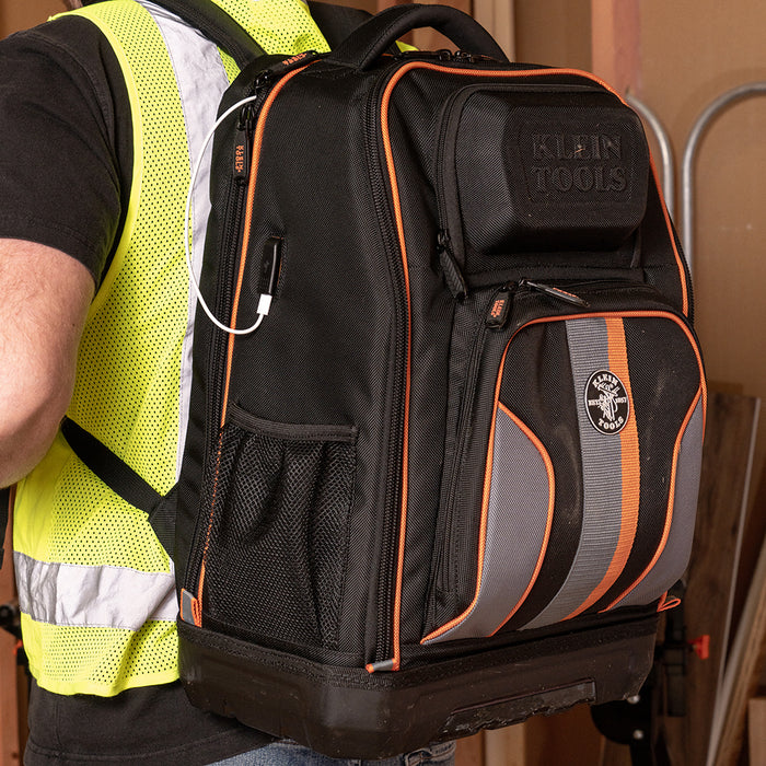 62805BPTECH | Klein Tools Tradesman Pro™ XL Tech Tool Bag Backpack, 28 Pockets