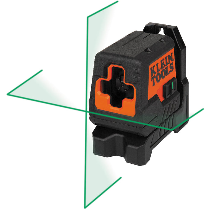 93MCLG | Klein Tools Green Mini Cross-Line Self-Leveling Laser Level, 50-Foot