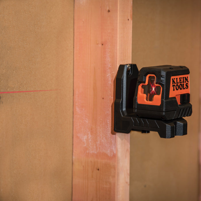 93MCLS | Klein Tools Red Compact Cross-Line Self-Leveling Laser Level, 35ft