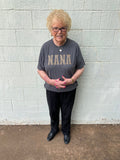 Nana Leopard Graphic Tee Charcoal