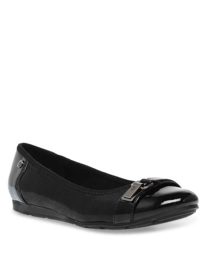 Anne Klein Black Fabric Able Flat