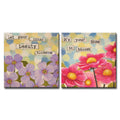 'Affirmation No. 1/2' 2 PieceWrapped Canvas Wall Art Set